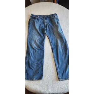 Vintage Levi's 520 RARE Leather Tab & Patch Jeans 80s Made in USA Red Tag 38x30
